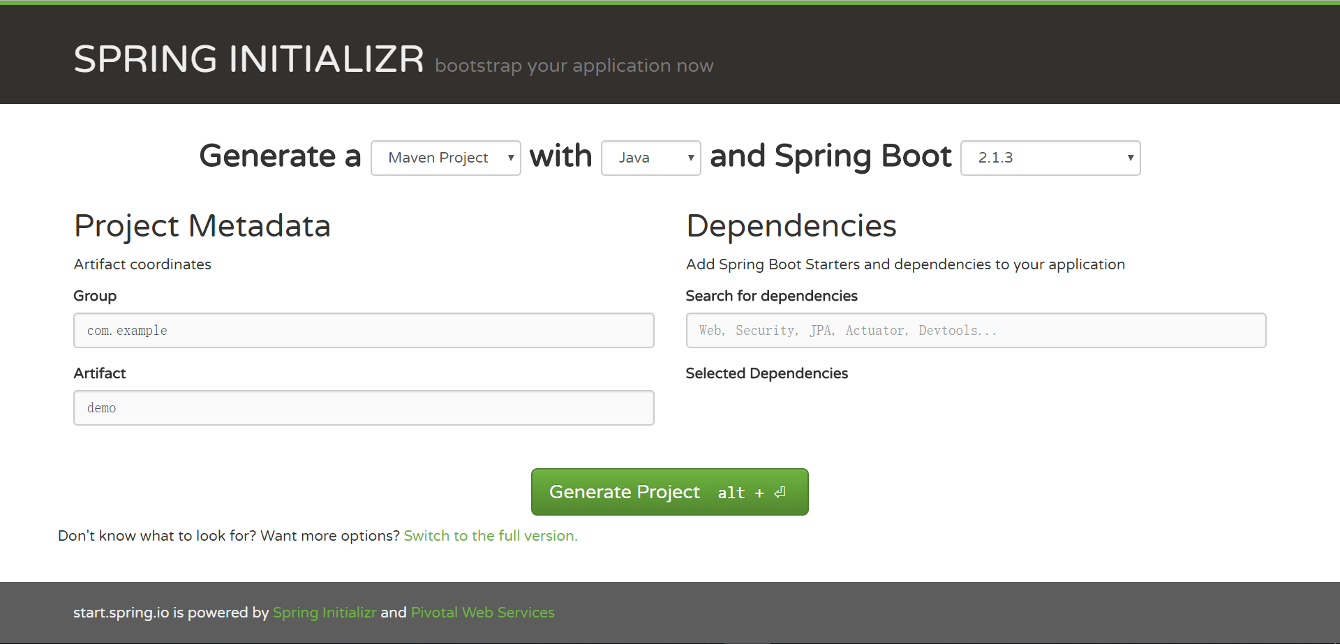 springinitializer